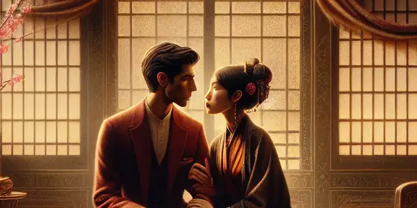 A moody scene of a brother and sister in an intimate, secretive setting, exploring complex familial relationships.